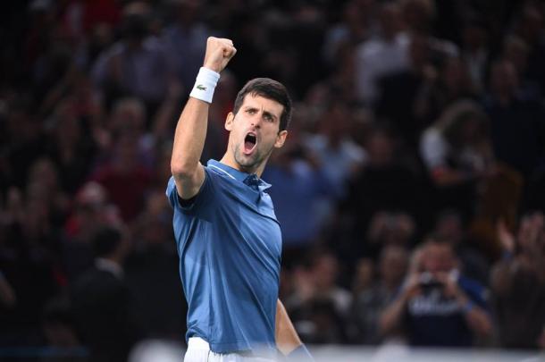 Novak Djokovic is back to number one on Monday. Photo: BNP Paribas Masters