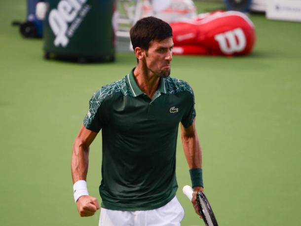 Novak Djokovic was forced to battle in his quarterfinal. Photo: Noel Alberto/VAVEL USA