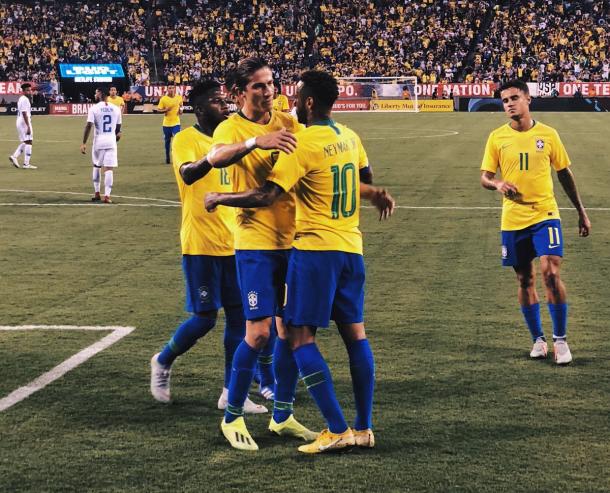 La pentacampeona mundial celebrando la victoria parcial | Foto: MLS