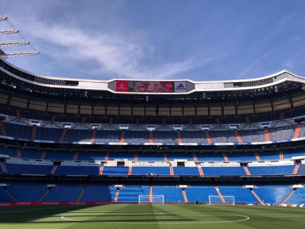 El Santiago Bernabéu en la tarde de hoy | Foto: Realmadrid.com