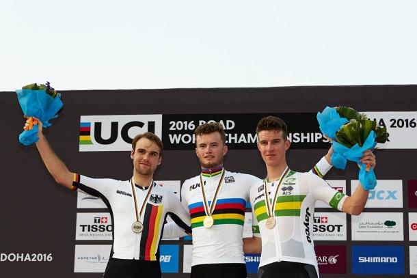 Marco Mathis logró el oro en el Mundial CRI sub-23 | Foto: Doha 2016 oficial