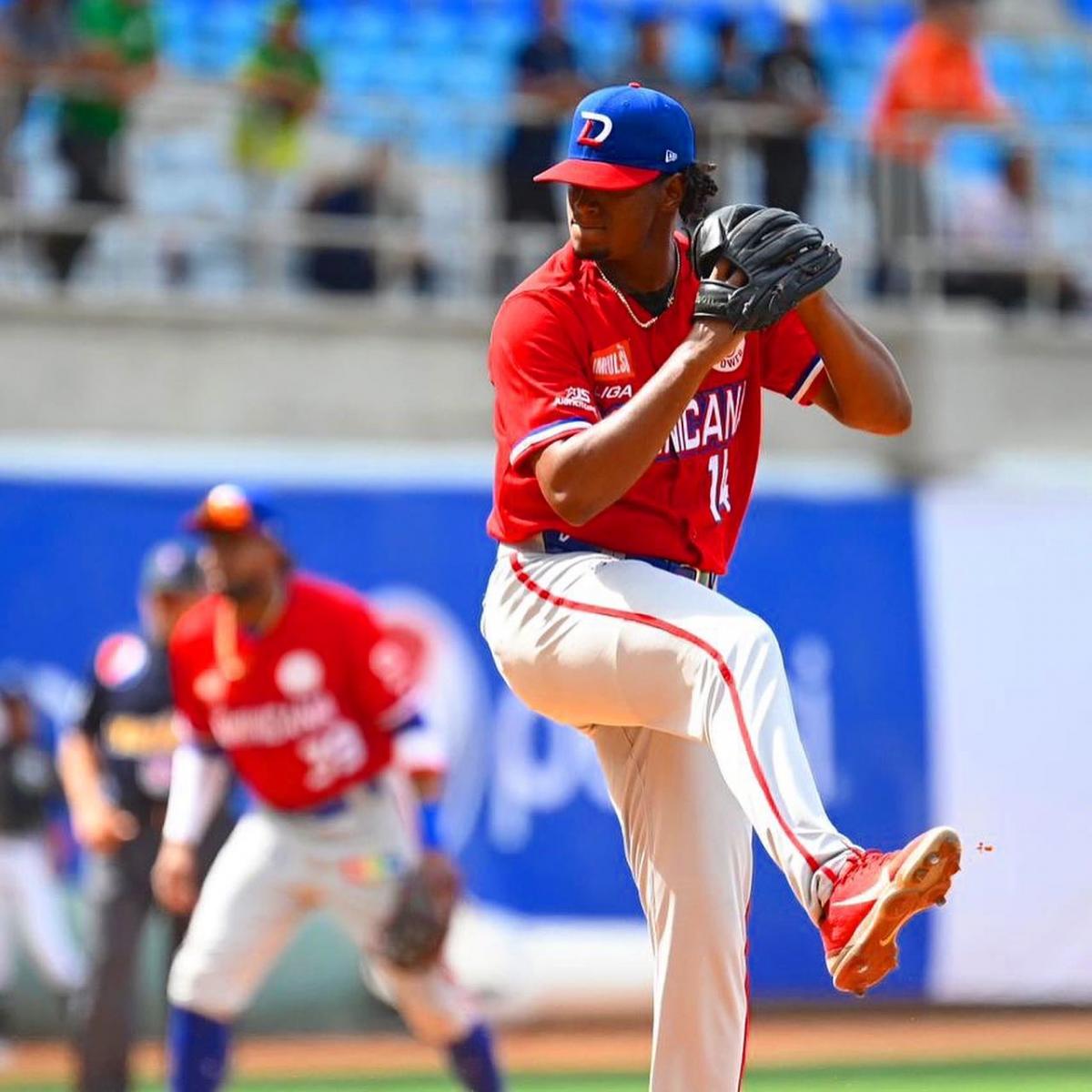 Domingo Robles pitching in a game // Source: Tigres del Licey