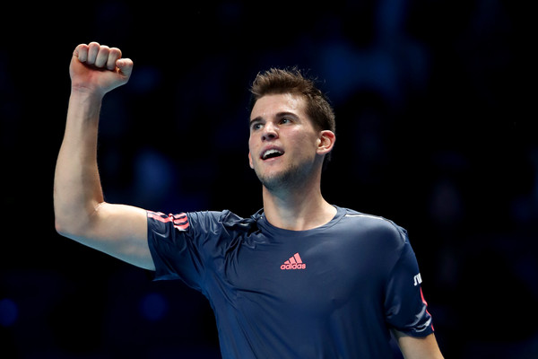 Thiem celebrates a point (Photo by Julian Finney/Getty Images)
