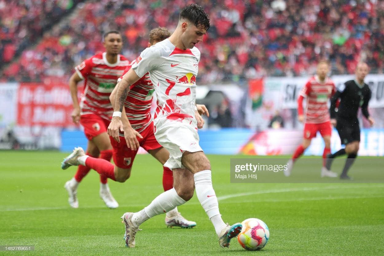 Dominik Szoboszlai has had an excellent season for Leipzig with four goals and eight assists to his name PHOTO CREDIT: Maja Hitij