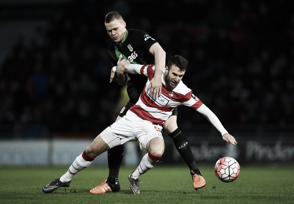 Ryan Shawcross in action against Doncaster Rovers earlier this month. | Photo: Getty Images