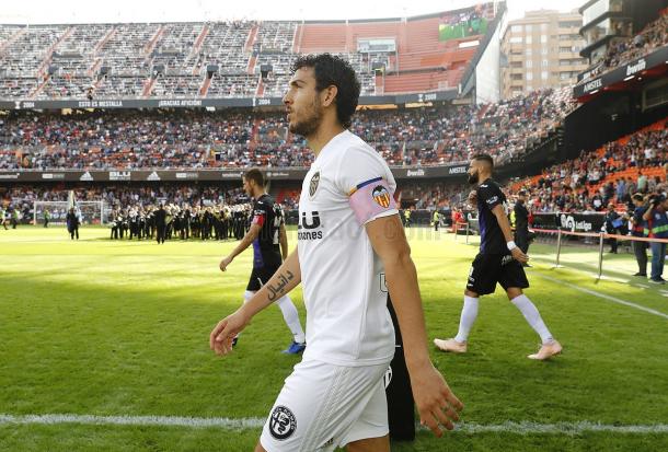 Los jugadores saliendo del vestuario al inicio del partido | Foto: Valencia CF