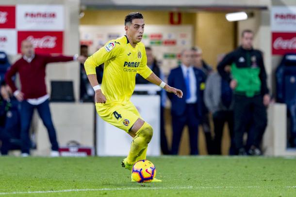 Funes Mori disputando un encuentro con el Villarreal | Fuente: Villarreal