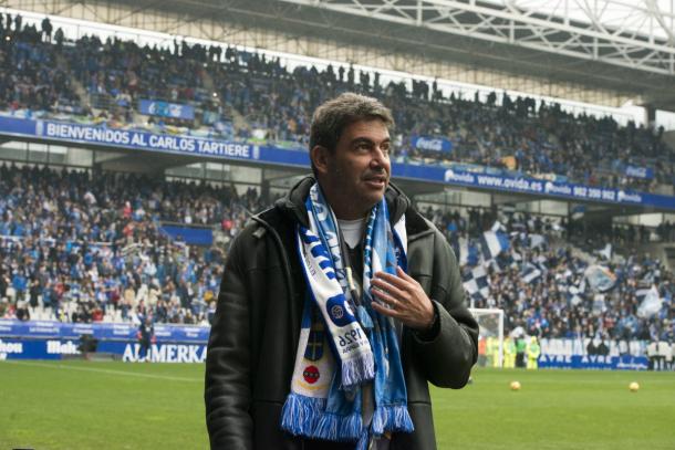 Arturo Elías en el Carlos Tartiere | Imagen: Real Oviedo