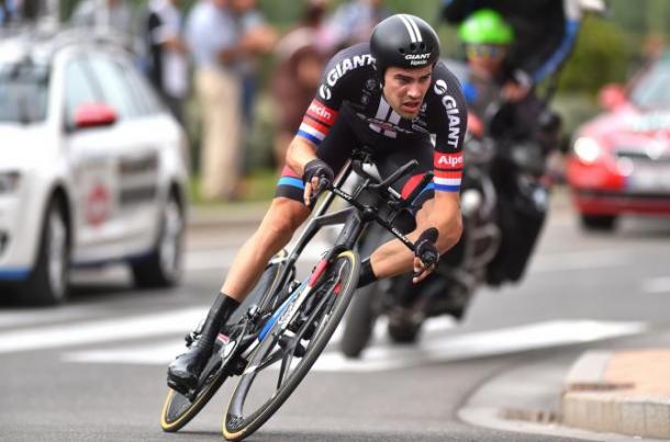 Dumoulin in action in the opening stage of the 2016 Giro / CyclingNews