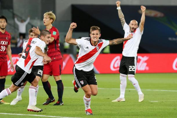 Zuculini festejó con euforia su gol. Foto: Diario Olé.