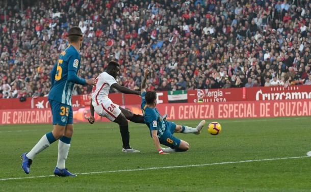 Gnagnon realizó un excelente partido | Foto: Sevilla FC