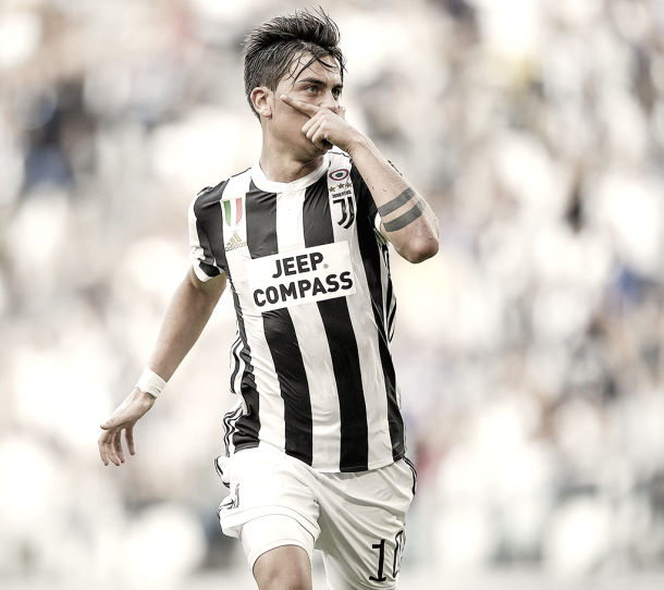Dybala con su característica celebración | Juventus.com