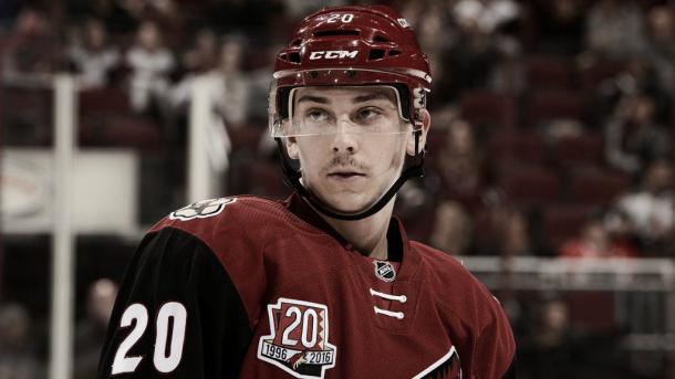 Dylan Strome's up and down NHL career seems to be down again. | Photo: NHL.com