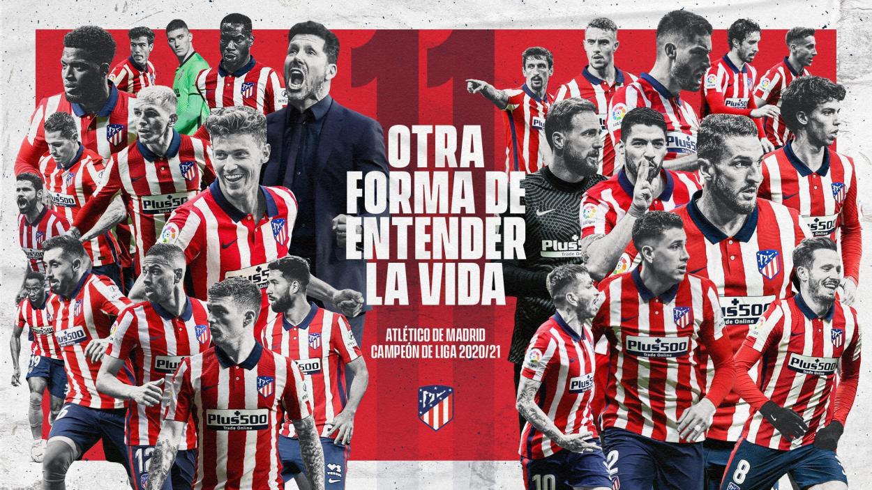 Imagen de la consecución de la undécima liga del Atleti / Atlético de Madrid