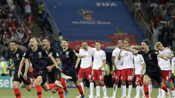 Todo Croacia festeja la clasificación.