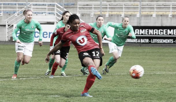 Désiré Oparanozie in action for Guingamp | Source: www.eaguingamp.com