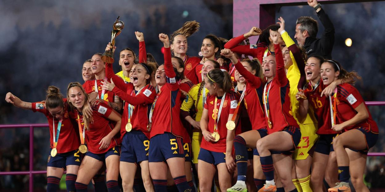 La Roja celebrant la Coupe du Monde/Europe1/AFP