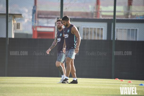 Messi y Suárez se preparan para la Supercopa de España ante el Sevilla | Foto: Noelia Déniz - VAVEL