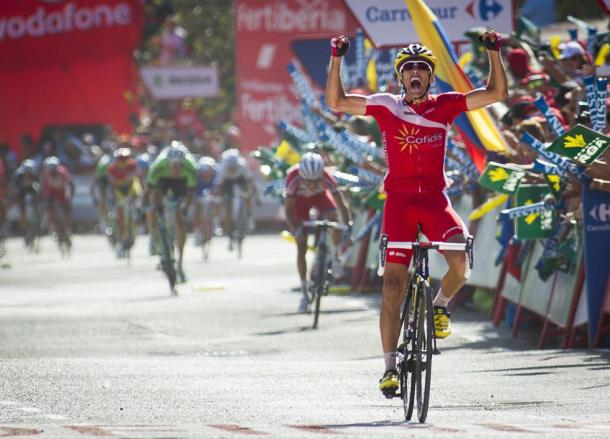 Una victoria de etapa sería un gran logro para Navarro. | Fuente: EFE