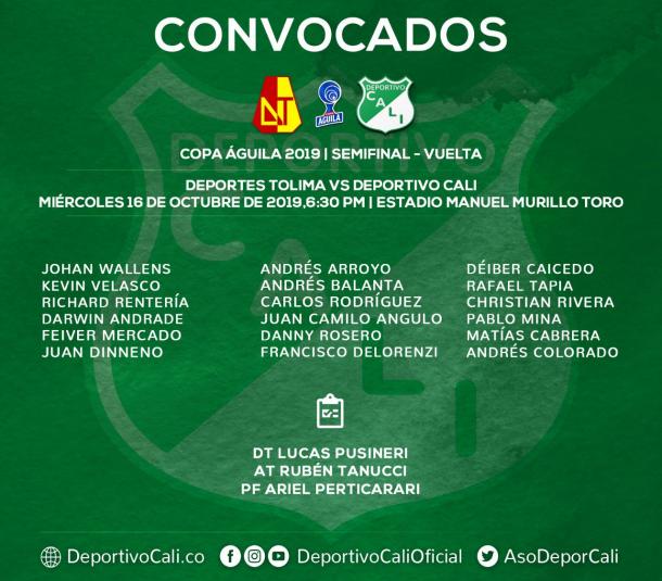 Foto: Twitter Deportivo Cali (@AsoDeporCali)