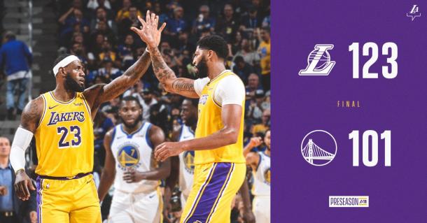 Full Highlights: Lakers 123-101 Warriors, 2019 NBA Preseason - VAVEL.com
