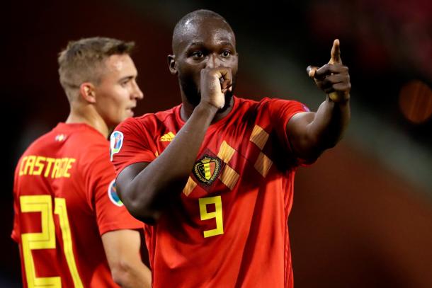 Atacante Lukaku chegou aos 51 gols marcados em 83 jogos com a camisa da Bélgica | Foto: Divulgação/Belgian Red Devils