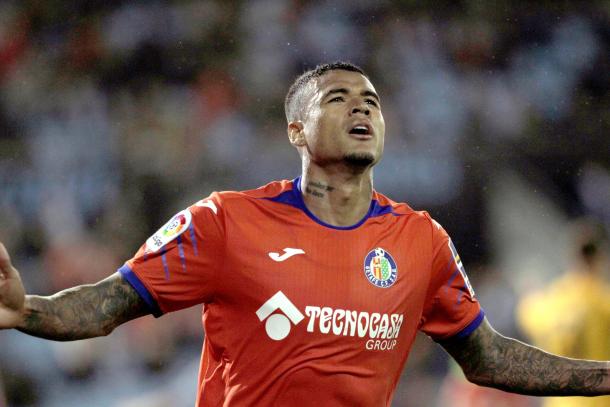 Robert Kenedy fue de los mejores del partido, y fue el autor del único gol del partido que dio los tres puntos del encuentro ante el Celta | Fuente: La Liga Santander