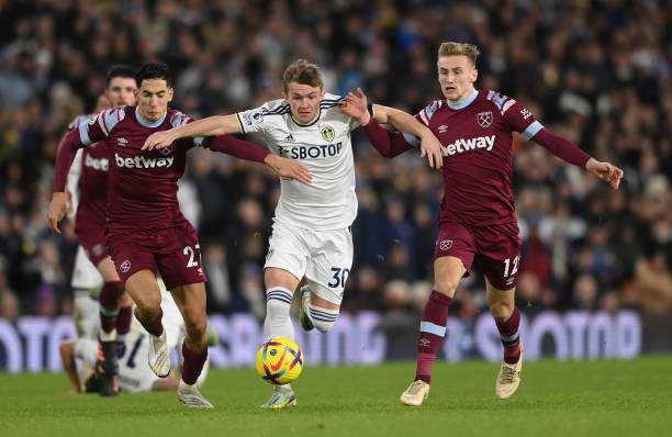 Leeds y West Ham se repartieron los puntos en un choque trepidante. Fuente: Getty Images