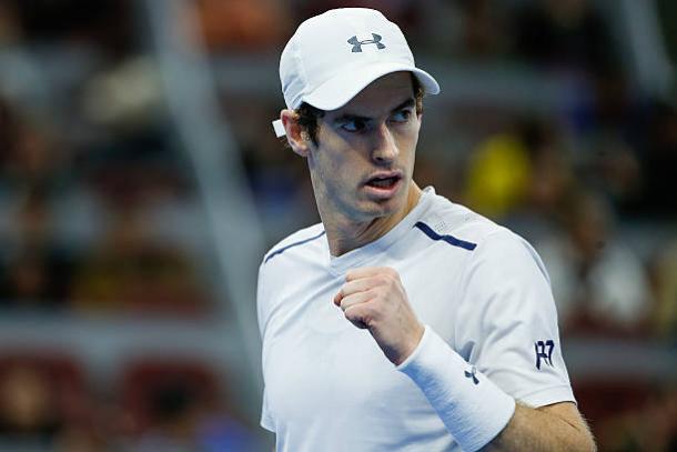 Andy Murray during his China Open final victory over Grigor Dimitrov in 2016 (Getty/Etienne Oliveau)