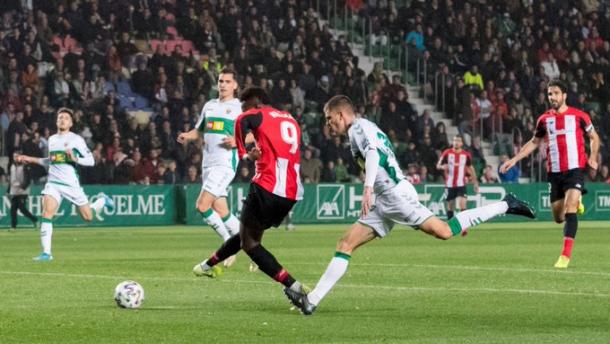 Williams en el primer gol / Foto: Twitter oficial del Athletic Club