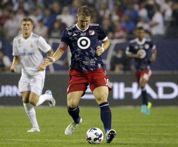 Bastian Schweinsteiger in the 2017 MLS All-Star Game. | Photo: Associated Press