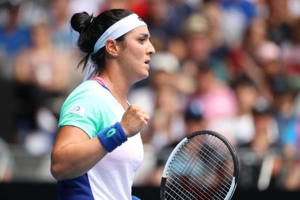 Jabeur is into the fourth round of a major for the first time after ending Wozniacki's career/Photo: Australian Open