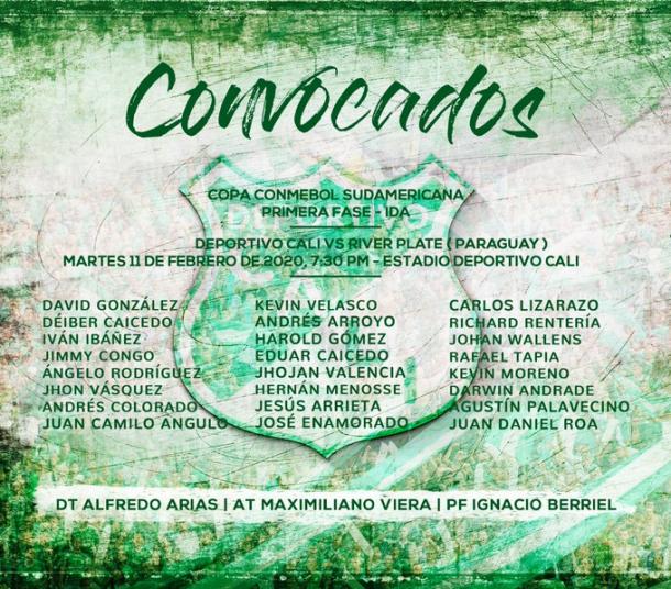 Foto: Twitter Deportivo Cali (@AsoDeporCali)