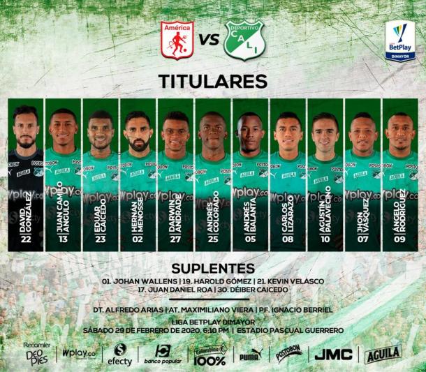 Foto: Twitter Deportivo Cali (@AsoDeporCali)