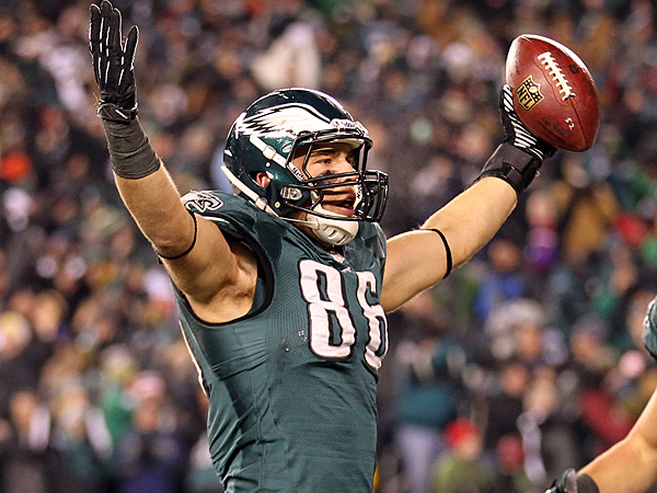 Eagles tight end Zach Ertz signed a five-year contract extension on January 25th, 2016 (Yong Kim/Philly.com)