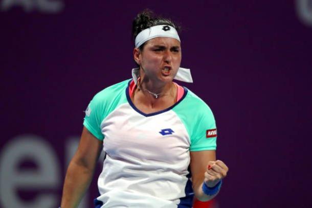 Jabeur won for the first time in six career appearances in Doha/Photo: Dean Mouhtaropoulos/Getty Images