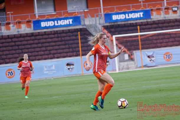 Dash forward Kealia Ohai scored the game-winning goal against Orlando last weekend.