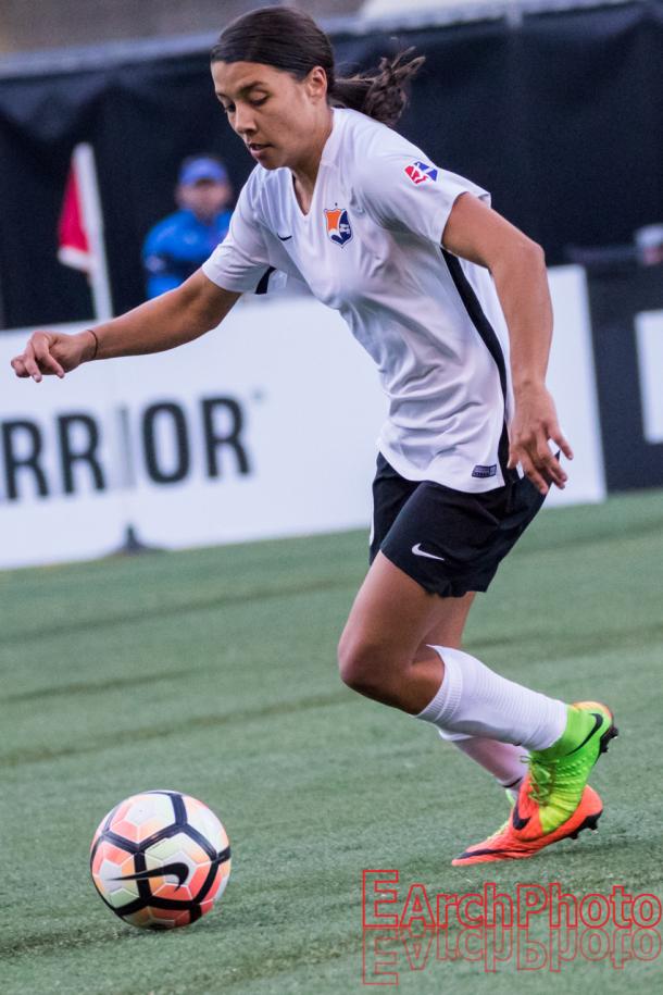 The Australian international and Sky Blue FC forward, Sam Kerr. l Photo: EArch Photo