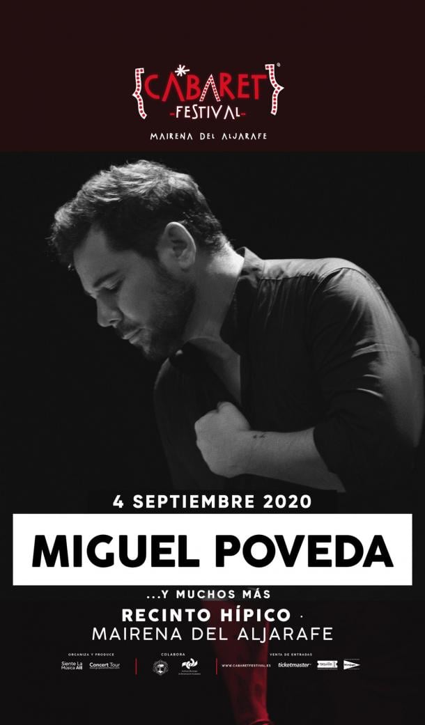 Miguel Poveda actuará el próximo 4 de septiembre en Mairena del Aljarafe | Fuente: Twitter @MPovedaProduc