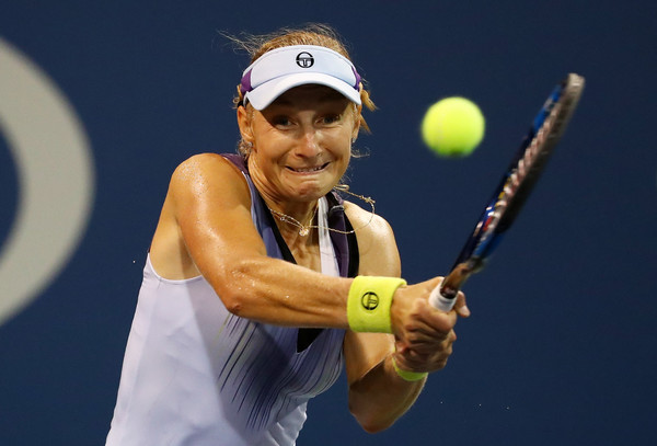 Makarova in action at the US Open | Photo: Al Bello/Getty Images North America