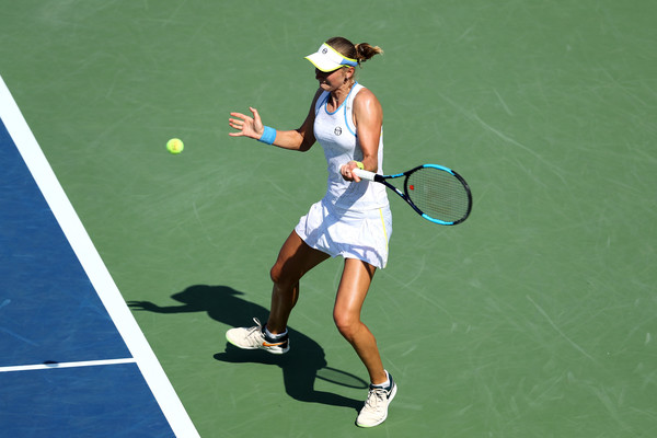 Ekaterina Makarova rolled to claim the 7-6, 6-3 win over Goerges in the second round | Photo: Elsa/Getty Images North America