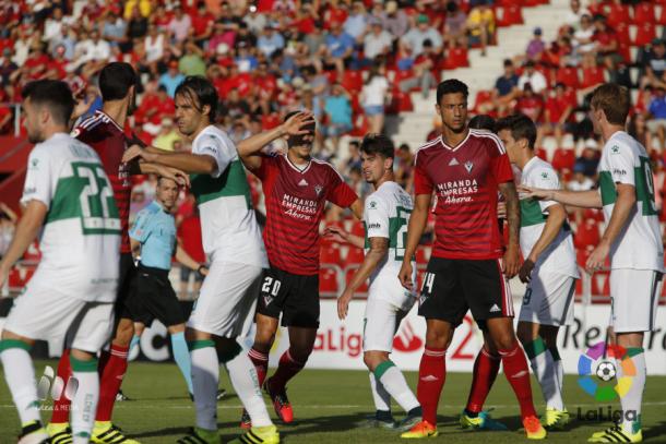 El Mirandés, eliminado de la Copa del Rey por el Elche. | Foto: LFP