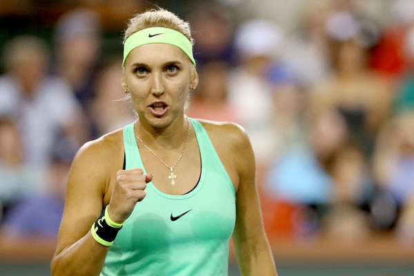 Elena Vesnina's fighting spirit was present on the court throughout the fortnight | Photo: Matthew Stockman/Getty Images North America