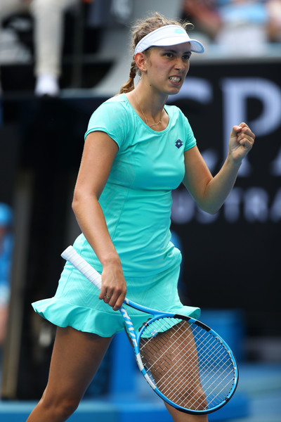 Elise Mertens earned three straight games from 4-5 down in the first set | Photo: Cameron Spencer/Getty Images AsiaPac