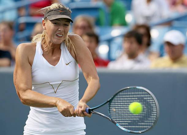 Maria Sharapova in action in the Cincinnati final back in 2011 (Getty/Elsa)