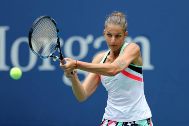 Pliskova started her quest for the US Open title with a comfortable first round victory (Getty/Elsa)