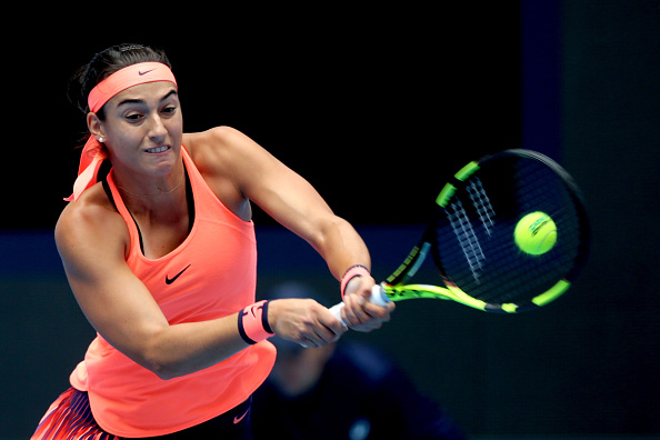 Caroline Garcia in action at the China Open last season (Getty/Emmanuel Wong)