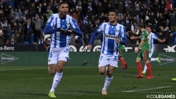 En Nesyri celebra un gol esta temporada frente al Alavés | Foto: cdleganés.com