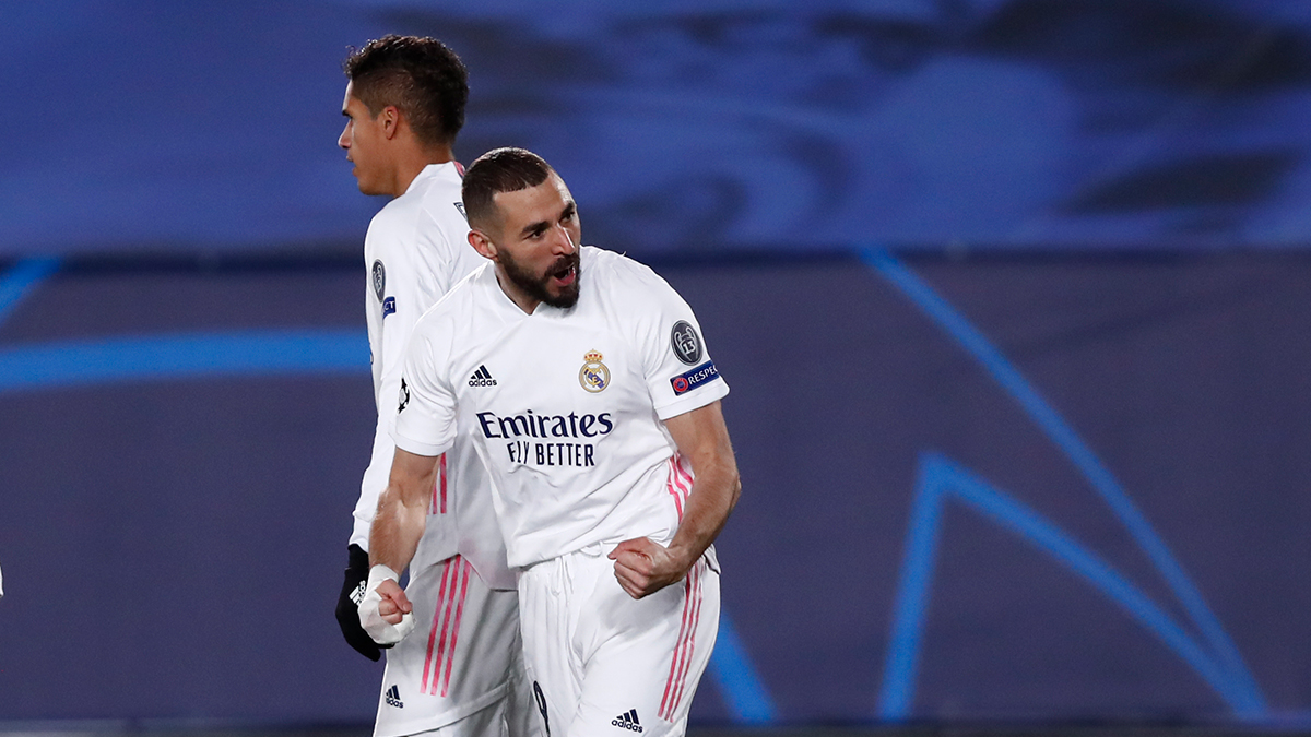 Benzema celebra el primer tanto del Real Madrid | Twitter Oficial del Real Madrid