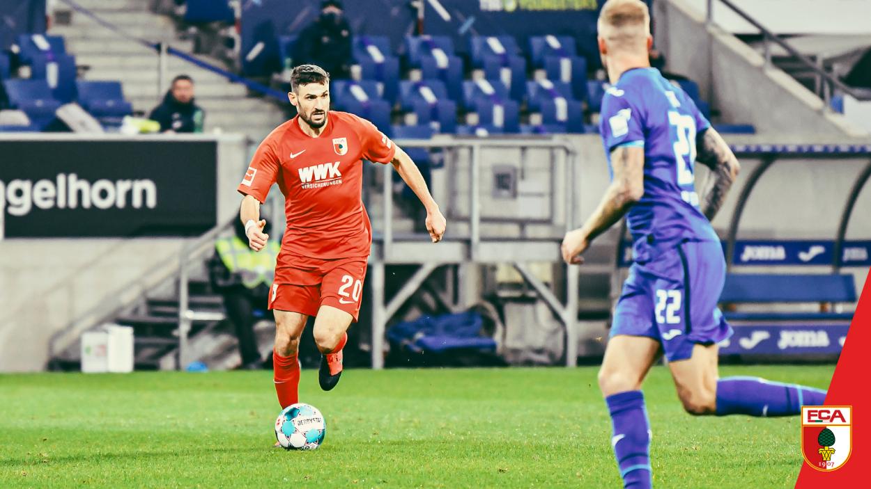 Daniel Caligiuri marcando el gol del empate. /Twitter: FC Augsburgo oficial